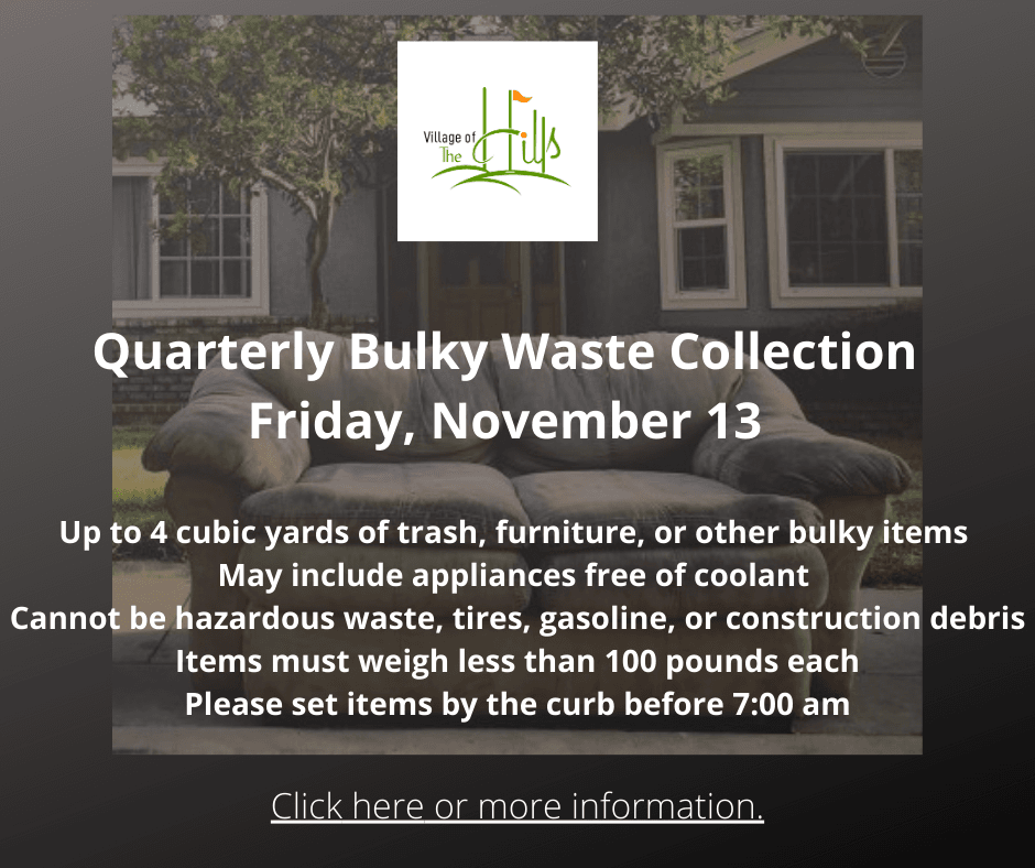 November Curbside Collection